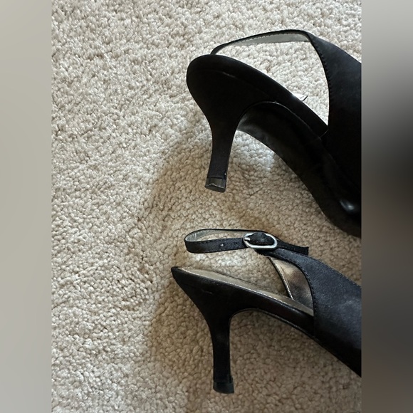 Dress Barn Peep Toe Satin Slingback - Picture 6 of 7